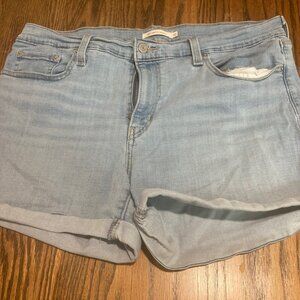 Levis Midi Jean Shorts